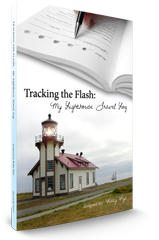 Tracking the Flash: My Lighthouse Travel Log book cover.
